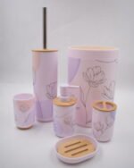 ⁦مجموعة إكسسوارات الحمام متكونة من 6 عناصر  BATHROOM⁩ - الصورة ⁦2⁩