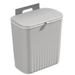 Poubelle suspendue cuisine 12L – grise – Image 2