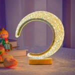 Lampe cristal en forme de lune