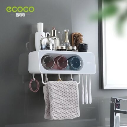 منظمة فرشاة الأسنان + علاقة الفوط ecoco