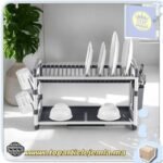 Égouttoir aluminium 2 niveaux