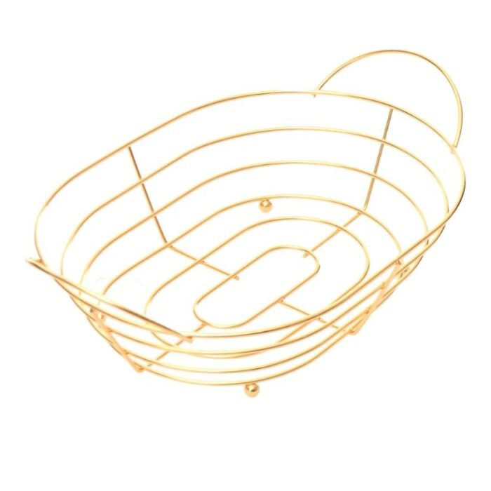 Panier a pain en métal avec doublure tissu – Élégant et pratique – Image 4