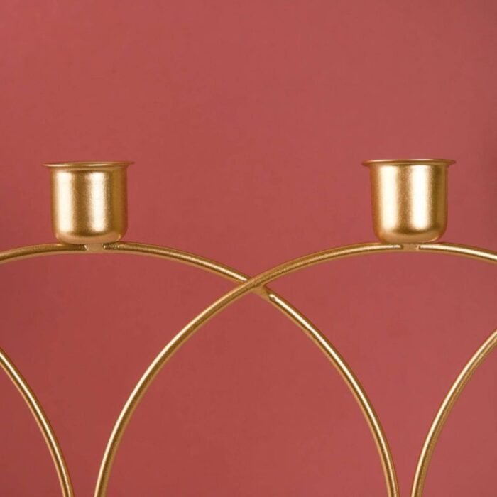 Porte bougie décoratif – Style contemporain en métal – Image 4