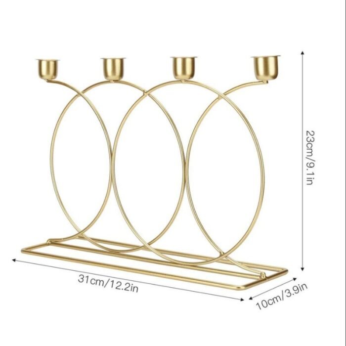 Porte bougie décoratif – Style contemporain en métal – Image 3