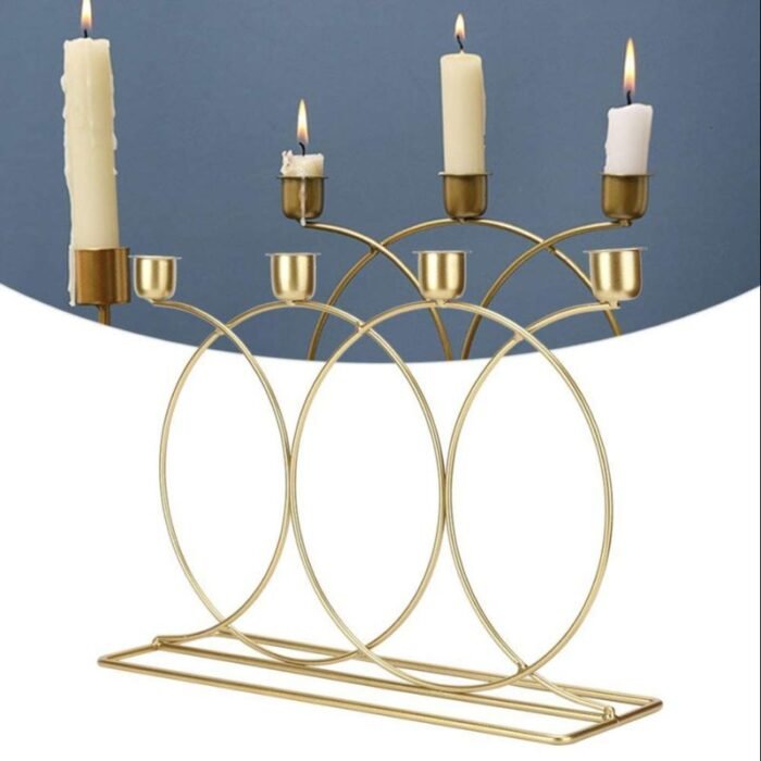 Porte bougie décoratif – Style contemporain en métal – Image 2