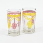 ⁦طقم 12 كأس شاي مغربي بنقش الخمسة الذهبي⁩ - الصورة ⁦3⁩