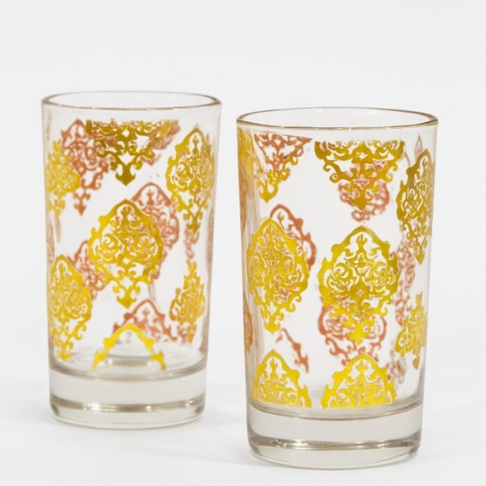 Pack de 12 Verres à Thé Marocains Dorés – Design Traditionnel – Image 4