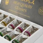 Pack de 12 Verres à Thé Marocain – Design Oiseaux & Branches – Finition colorée – Image 3