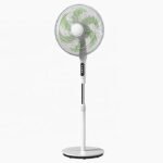 Ventilateur sur pied 41 cm silencieux avec télécommande – 6 pales, 9 vitesses, oscillation automatique – Image 2