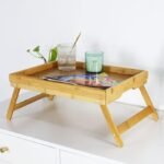 Plateau petit déjeuner de lit en bambou – Image 4