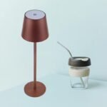 Lampe de table LED sans fil et Gobelet en verre réutilisable – Éclairage et hydratation élégants et mobiles (Lampe de chevet tactile & Gobelet à paille) – Image 5