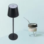 Lampe de table LED sans fil et Gobelet en verre réutilisable – Éclairage et hydratation élégants et mobiles (Lampe de chevet tactile & Gobelet à paille) – Image 4