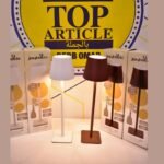 Lampe de table LED sans fil et Gobelet en verre réutilisable – Éclairage et hydratation élégants et mobiles (Lampe de chevet tactile & Gobelet à paille) – Image 2