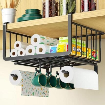 سلة معلقة تحت الرفوف