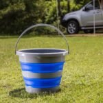 Seau Pliable 10L | seau camping | seau en silicone | seau rangement | seau de pêche | accessoires camping Maroc